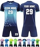 rizunto maglia calcio personalizzabile per adulti e bambino,completo calcio maglia personalizzabile nome numero logo maglie da calcio personalizzata taglie da bambino e adulto maglie,1 blu gemma