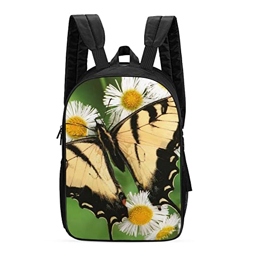 Mochila escolar unisex de mariposa impermeable de 42x30x13cm para estudiantes