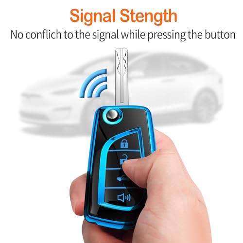 Coque de clé pour Toyota étui protection complète boîtier télécommande auto - 5