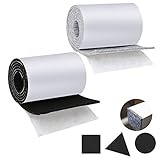El conjunto incluye: un rollo de cinta de fieltro negro y un rollo de tiras de fieltro gris, combinación de colores clásica y básica, las almohadillas de fieltro adhesivo para muebles pies combina bien con su hogar con un estilo armonioso