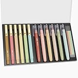 Mr. Pen- Bible Highlighters and Pens No Bleed with Case, Warm Earthy Tones, 19 pcs, 6 x Gel Highlighters, 6 x 0.7mm Ballpoint Bible Pens with 6 x Refills