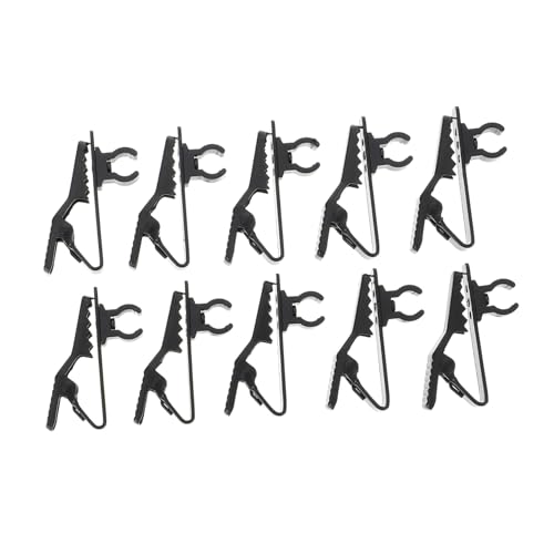 ifundom 10Pcs Lavalier Microphone Clips Durable Mic Holders for Easy Attachment School Office Ktv and Stage Performances Secure Your Mic with Compact Lightweight Design