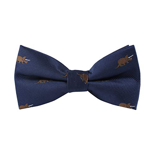 Triceratops Bowtie for Him | Animal Dinosaur Lover Bow Tie for Men | Jurassic Park Gift | Birthday Gift for Guys (Triceratops Bow Tie)