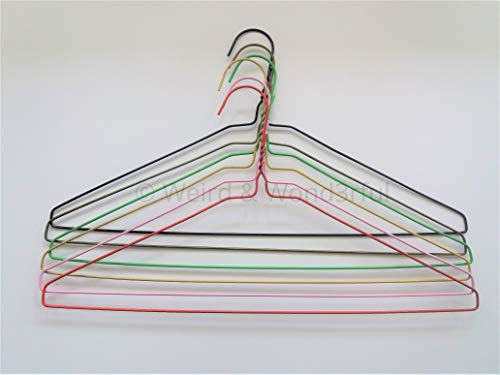 AlliedSure 50 Fil galvanisé Mixte Multicolore en métal cintres Pantalon Portant pour Barre Solide et résistant