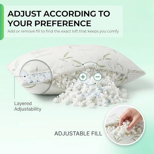Almohada de espuma viscoelástica ajustable tamaño Queen miniatura 3