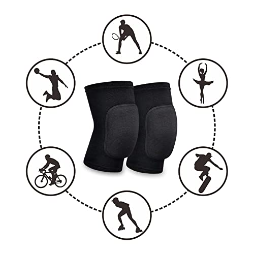 Rybtb Knee Pads With Elastic Support For Sporter, Breathable Knee Protection For Men Women Kids, Knee Brace For Volleyball Football Dance Yoga Tennis Running Cycling Workout Climbing(S, Black) #TOP6