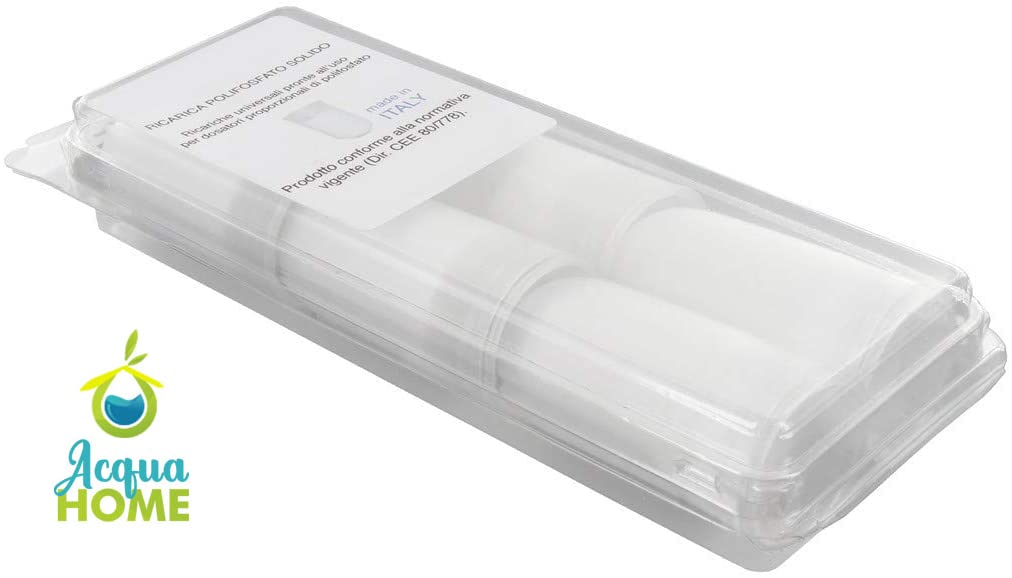 Kit 12 Cartucce Ricarica Polifosfato Universale Anticalcare In Polvere Per Caldaia e Dosatori | Made in Italy