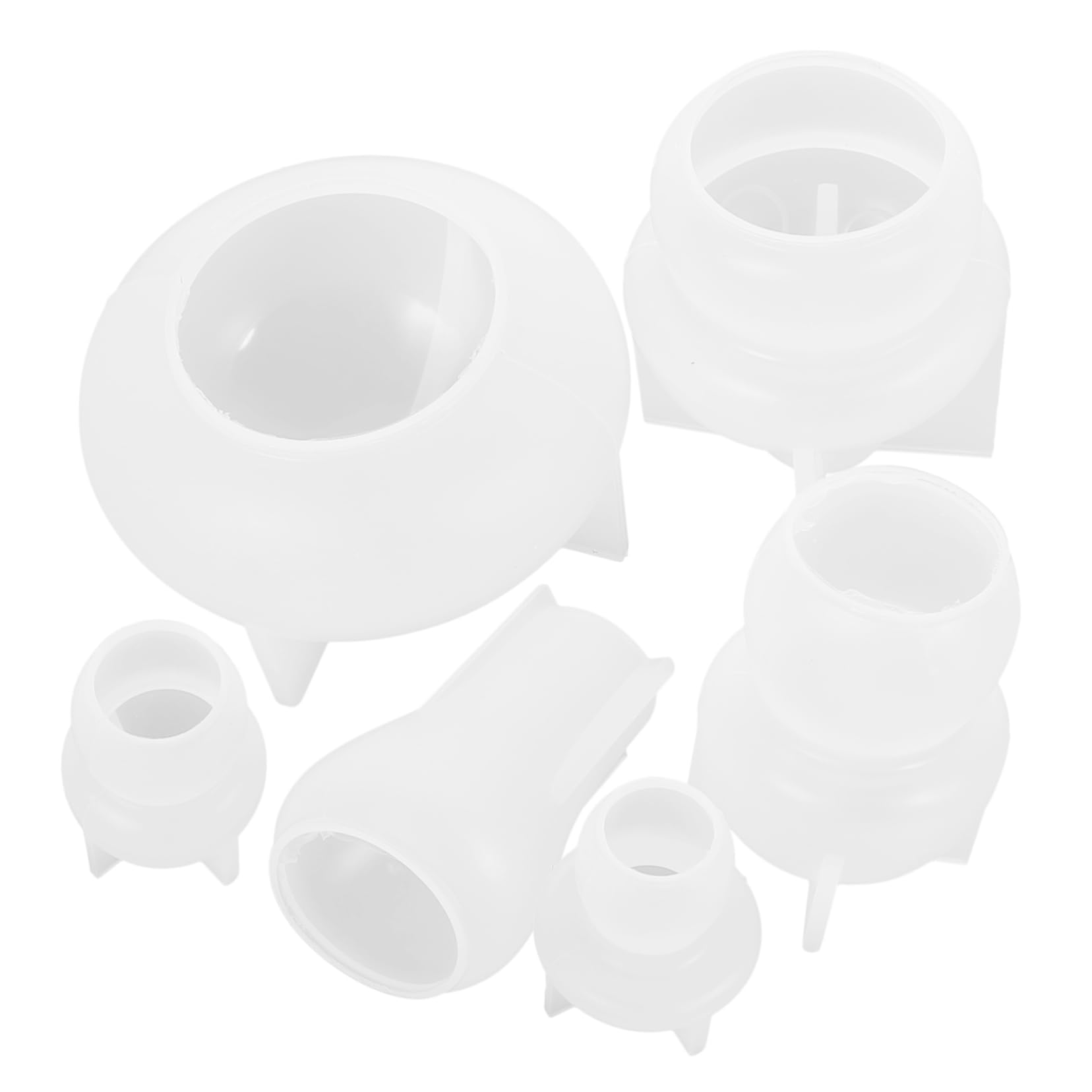 EXCEART Stampo in Silicone a Forma di Fungo, 6 Pezzi, Facile da Sformare, Riutilizzabile, per Creazioni Fai da Te e Decorazioni in Resina Epossidica