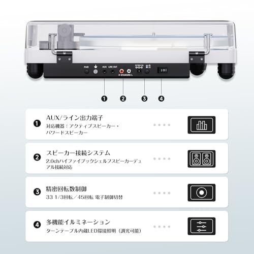 WhatPlus X3 レコードプレーヤー の商品画像 4