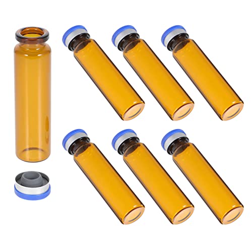 CHILDWEET 25pcs Reagent Bottles Small Sample Bottles Mask Powder Bottles Medicine Powder Bottles Glass Chemical Storage Bottles