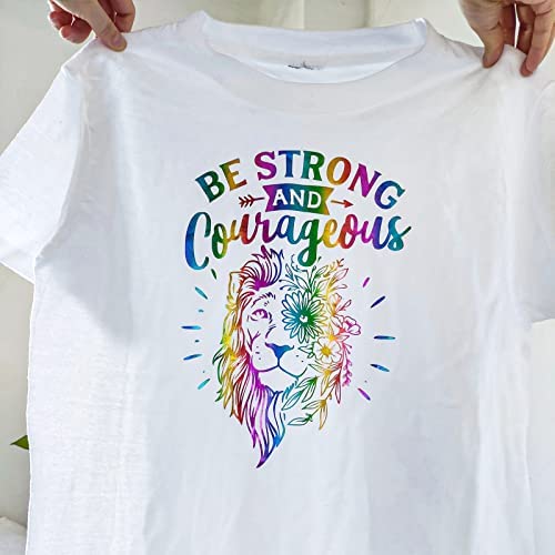 Vinyl Frog Metallic Foil Htv Vinyl Roll 12"X5Ft Rainbow Heat Transfer Vinyl Holographic Chrome Iron On Vinyl Easy To Cut & Weed Diy Heat Press Design For T-Shirts #TOP3