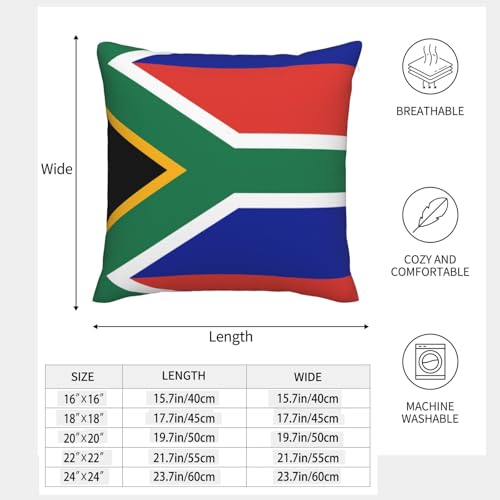 Housses de coussin drapeau Afrique du Sud déco salon moderne - 5
