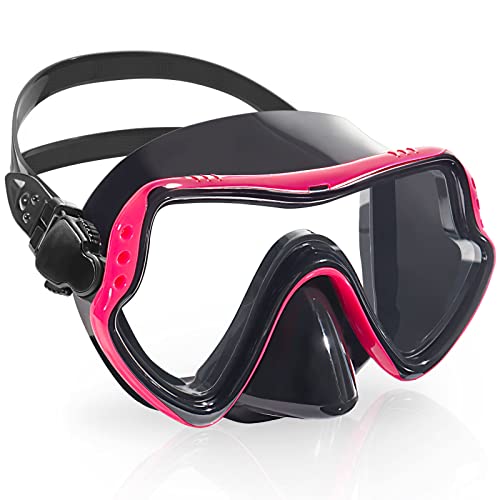 Kids Swim Goggles for Boys Girls Youth Swimming Goggles with Nose Cover Scuba and Silicone Swim Mask Anti-Fog No Leak 180° Panoramic Clear View Tempered Glasses Water Pool Goggles for Teens 6-14 8-12