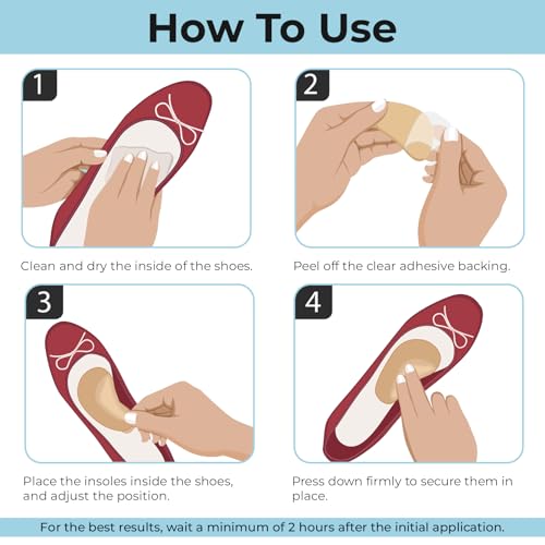 Image of Reusable Arch Support Inserts for Plantar Fasciitis Relief, Self-Adhesive Arch Support Insoles for Flat Feet, Thicken Gel Foot Arch Support Insoles for Women and Men to Relieve Feet Pressure- 5 Pairs
