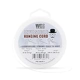 Invisible Hanging Cord Clear Nylon String for Decorations, Heavy Duty Transparent Hanging Wire...