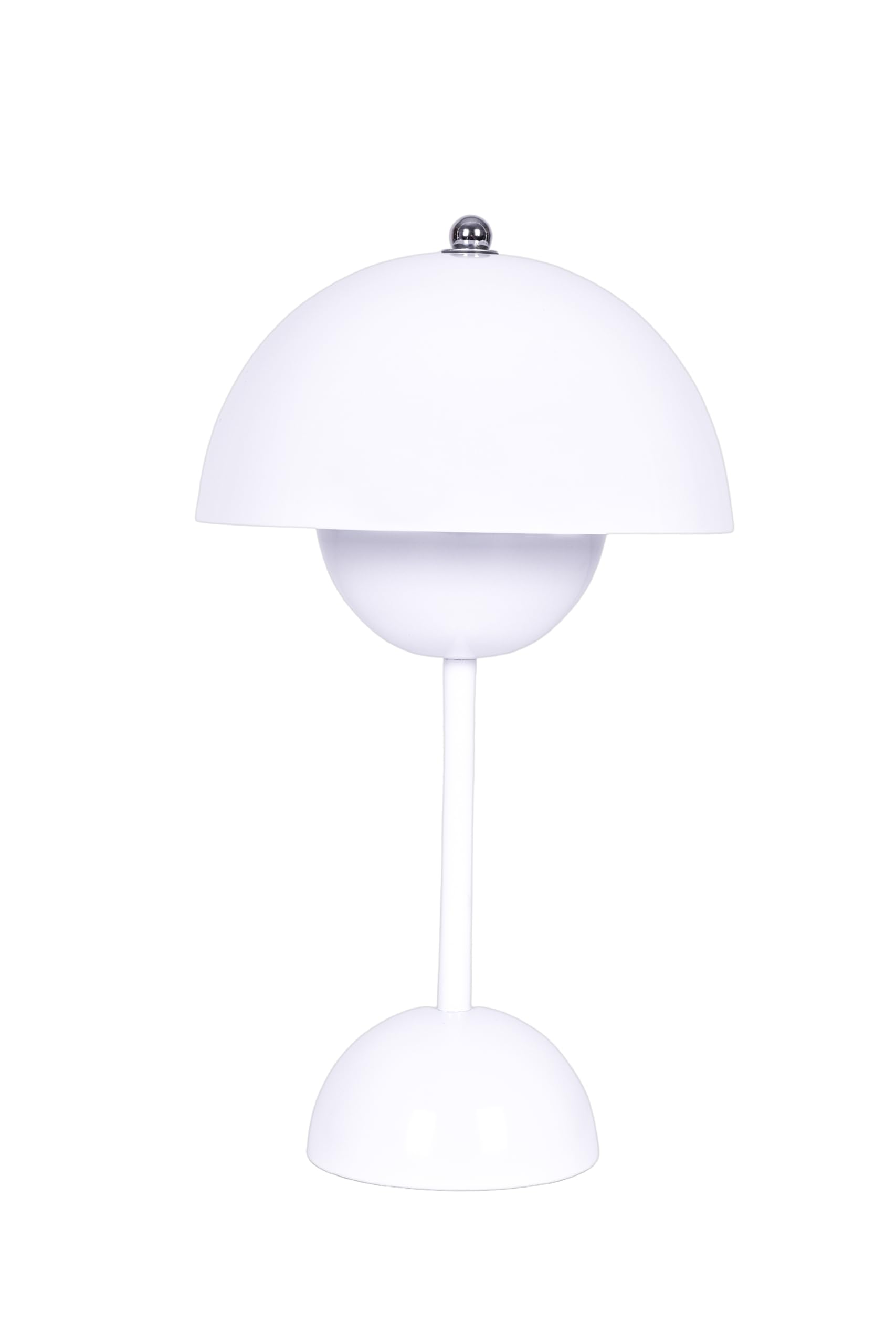 TEKLED® Elegance Table Lamp 3 Lighting Colors Brightness | Dimmable Decorative LED with Touch Control |1800 mAh, USB Rechargeable Desk Lamp| for Bedroom, Living Room, Cafe, Bar - Spherical - White