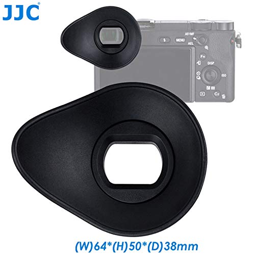 JJC ES-A6300 Large Eyecup Eyepiece for Sony a6300 a6000 NEX-6 NEX-7, Ergonomic Oval
