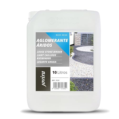 JOVIRA PINTURAS Aglomerante de Áridos. estabilizador para Piedras y Rocas de Jardin (10 Litros) C-1