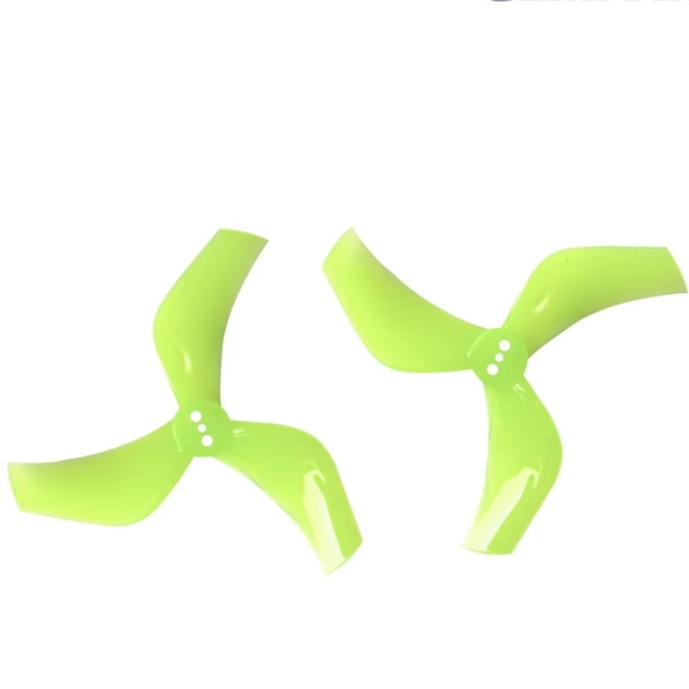 Hélice CW CCW de 3 aspas amarillas para dron D75S 2