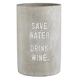 Santa Barbara Design Studio Wine Chiller Cement Holder for Wines, 8.5" Tall, Save Water