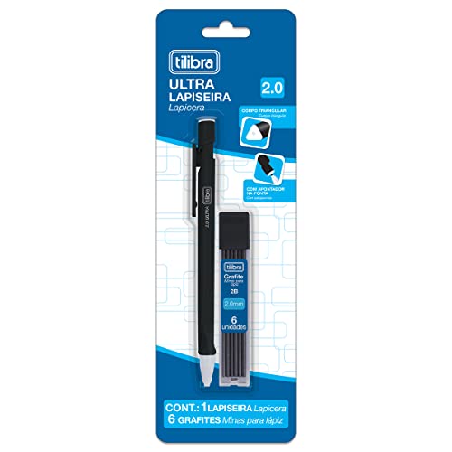 Tilibra - Lapiseira 2.0mm Ultra + Grafite 2.0mm - Blister com 2 Unidades - Sortido