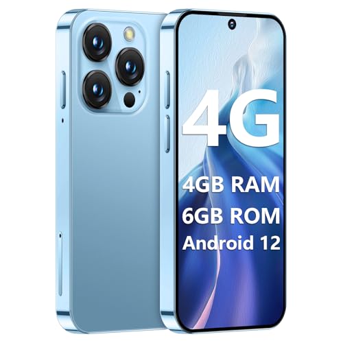 BLKE Mini Phone,4G Mini Smartphone Unlocked with 3.88" HD Full Screen,Android 12,Dual SIM 4GB+64GB,World's Smallest Tiny Phone 4G,Small Smart Mobile Phones for Kids GPS Face ID 1950mAh-Blue