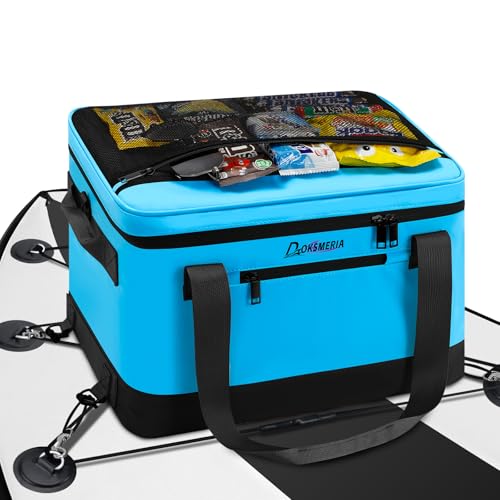 Paddle Board Cooler Waterproof Doksmeria Super Capacity SUP Paddleboard Deck Cooler with Shoulder Strap & 6 Elastic Rope Clips Paddle Board Accessories Bag for Stand Up Paddleboard and Kayak