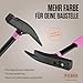 Picard Carpenter's Hammer Pink Edition No. 626M - Checked Face Face, Magnetic Nail Holder, Protective Ring, Claw with Slim Point, Two-Component Bonded Handle, C45 Steel Shaft, 062610