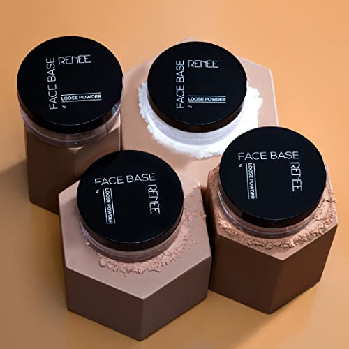 Image of RENEE Face Base Loose Powder - Deep Beige, 7gm | Non Sticky, Weightless Matte Finish, Excellent Payoff, Enriched with Vitamin E