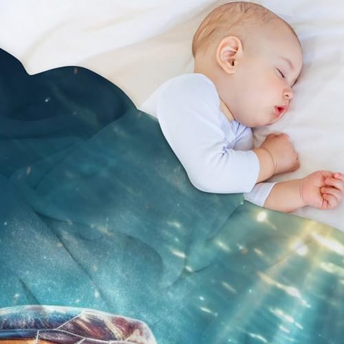 Plaid tortue de mer moelleux pour réchauffer le canapé