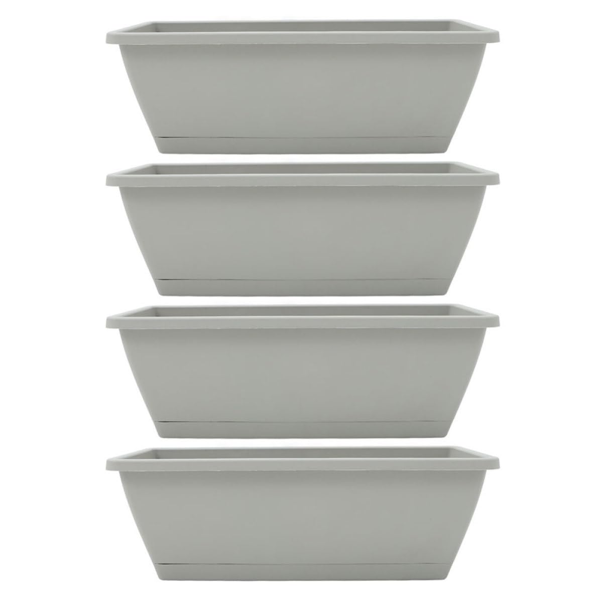 Jardinière rectangulaire 49cm anti-encombrement pour plantes et fleurs