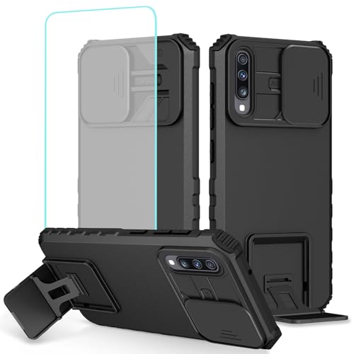 Coque Samsung A70 antichoc fine avec béquille et verre trempé