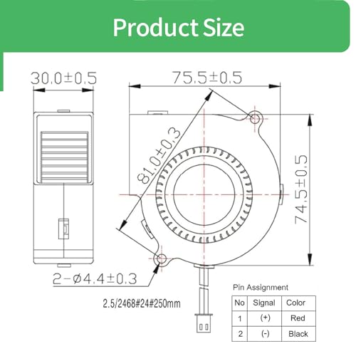 Security-01 75 mm x 30 mm 7530 12 V podwójne łożysko kulkowe DC bezszczotkowy wentylator dmuchawy chłodzącej AV-F7530 MB CE TUV