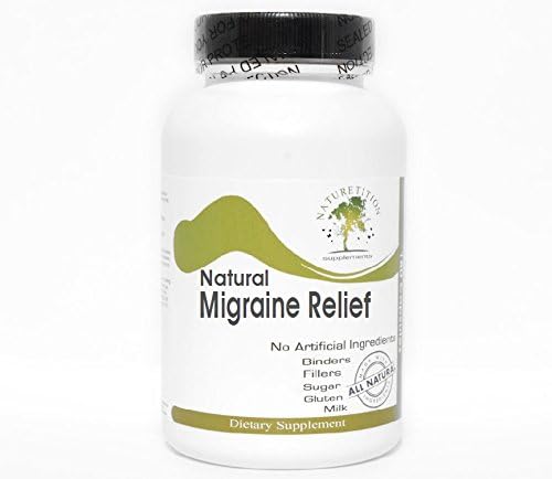 Natural Migraine Relief ~ 180 Capsules - No Additives ~ Naturetition Supplements