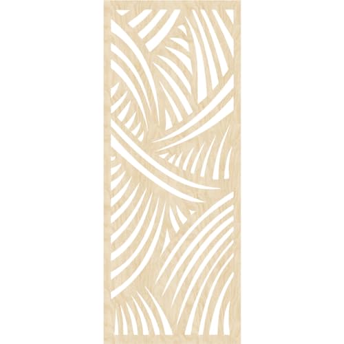 Image of Chester Decorative Pierced Fretwork Wood Wall Panels, 17 3 /8 inchW x 44 3 /8 inchH x 1 /4 inchT, Birch