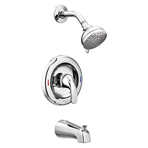 Moen 82603 Tub & Shower Adler 1-Handle 4-Spray Tub and Shower Faucet with Valve in Chrome