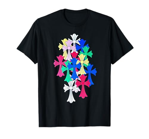 Hearts Multicolor Cross Cemetery T-Shirt
