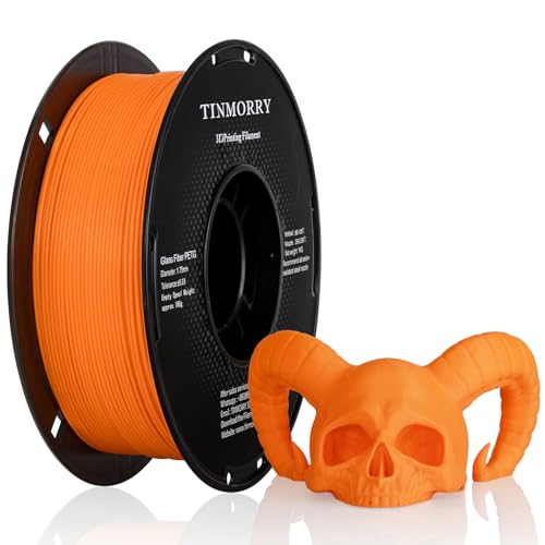 TINMORRY Glass Fiber PETG Filament 1.75mm, High Impact Resistance PETG GF 3D Printing Filament, Durability & Stiffness, 