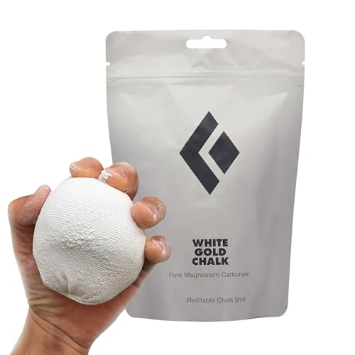 BLACK DIAMOND White Gold Chalk Ball 100% Magnesium Carbonate Refillable 50g