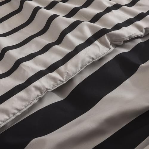 SAIMAZ 4 Piece Printed Bedding Set Duvet Cover, Deep Fitted Sheet & 2 Pillowcases Single, Double, King, Super King Sizes Soft Microfiber, Wrinkle-Resistant, Easy Care (Double, Classic Stripe) - Image 8