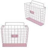 Zeitungsständer Mesh im Detail : Maße H x B x T: ca. 30 x 30 x 12 cm, Gewicht: ca. 0,650 kg, Material: Metall, Farbe: In Weiß und Lotusblüte erhältlich, Modernes, offenes Design mit Seiten aus Mesh,Ordnung für Zeitschriften, Zeitungen, Magazine uvm, Platzsparend - Passt auch in schmale Ecken und Nischen