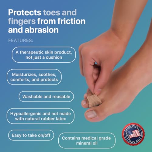 Image of Silipos Digital Pad Gel Toe Sleeve for Corns & Calluses 12 Pack - Reusable (Mini)