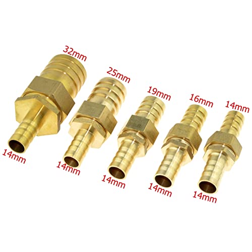 Conector de latón de 14 mm para manguera de gas y tuberías reductoras 4
