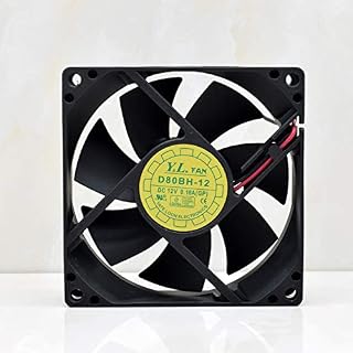 D80BH-12 Y.LFAN 12V 80mm Fan - 0.18A 8025 2700RPM 35DB 2-Wire Cooling Fan