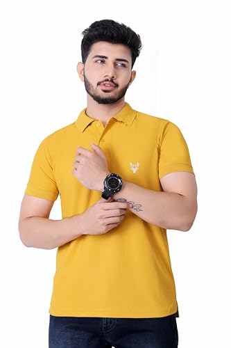 Image of Men's Premium Polo T-Shirt | Classic Collar | Smooth Finish | Half Sleeve Casual Wear (XS to 3XL)