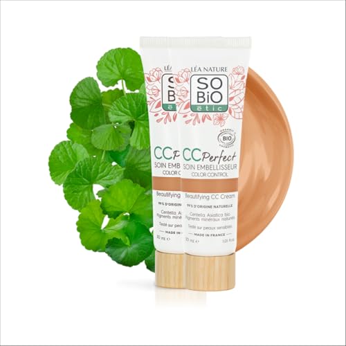 Léa Nature So Bio Etic| Cc Crema Color Control Certificata Bio - Perfect | Medio | Cura Abbellitrice | Anti-Arrossamento, Anti-Affaticamento | Centell