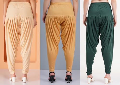 Image of Buy That Trendz Patiala Salwar for Women Relaxed Fit Viscose Patiyala Salwar Harem Bottom Pants