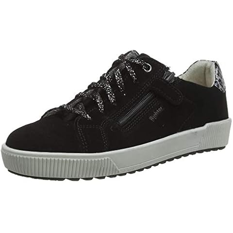 Richter Kinderschuhe Mathea 4341-8112 Sneaker, 9902black Silver, 6 UK Cover