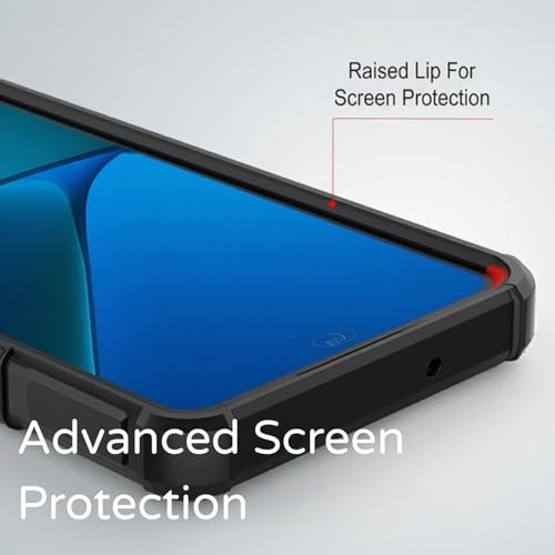 Image of ShieldTech Back Cover Case for Redmi Note 14 5G | 360 Protection Mobile Phone Case Mag-Safe | Camera Protection | Back Cover for Redmi Note14 5G / Redmi Note 14 5+G - Black TPU+PC