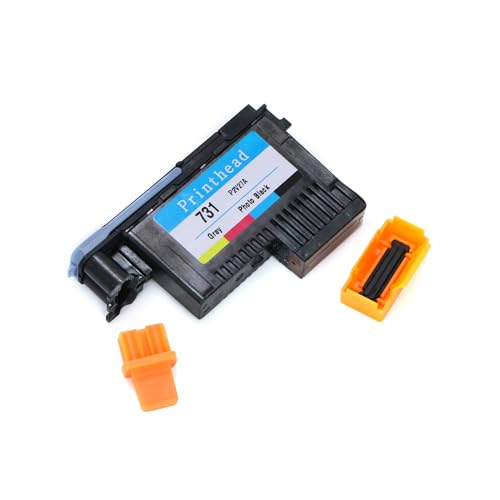 OKJIEER Cabeça de impressão remanufaturada, foto preta/cinza, substituição para HP P2V27A (731) cabe